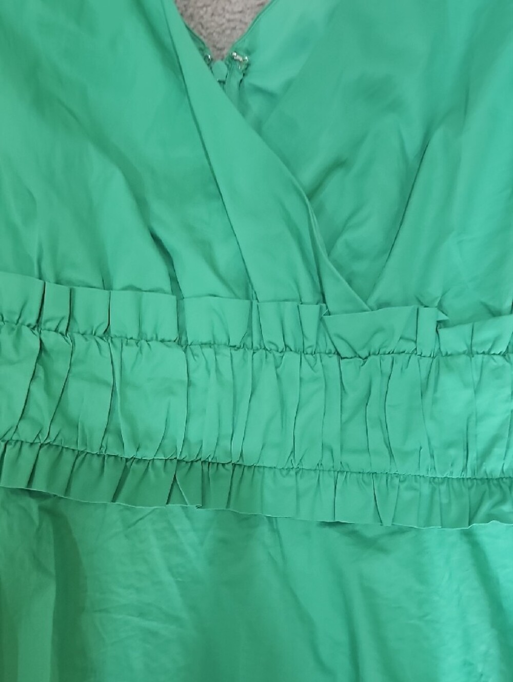Express Emerald Green Peplum Top - Picture 6 of 7